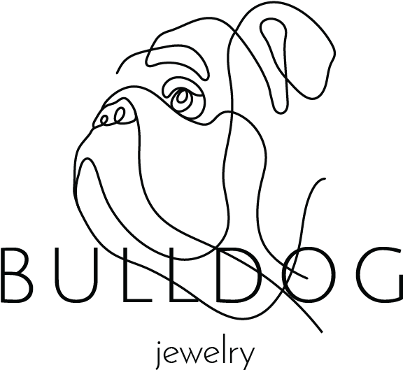 Bulldog Jewelry - Line Art Clipart (612x532), Png Download