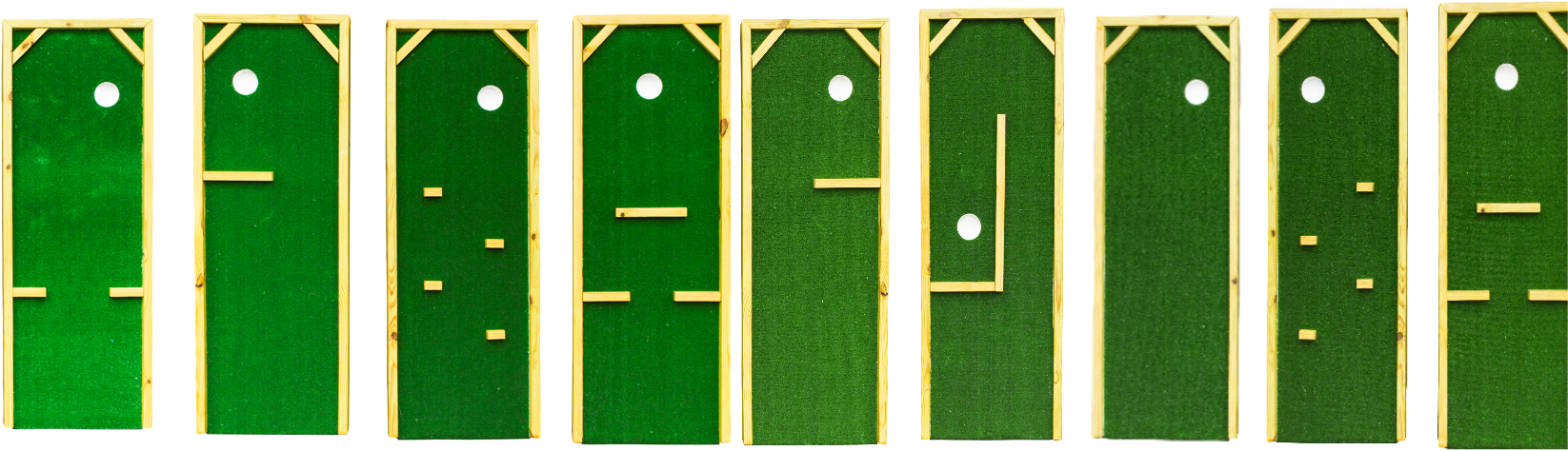Putt Putt, Golf, Miniature Golf, Polo Neck - Miniature Golf Clipart (1700x506), Png Download