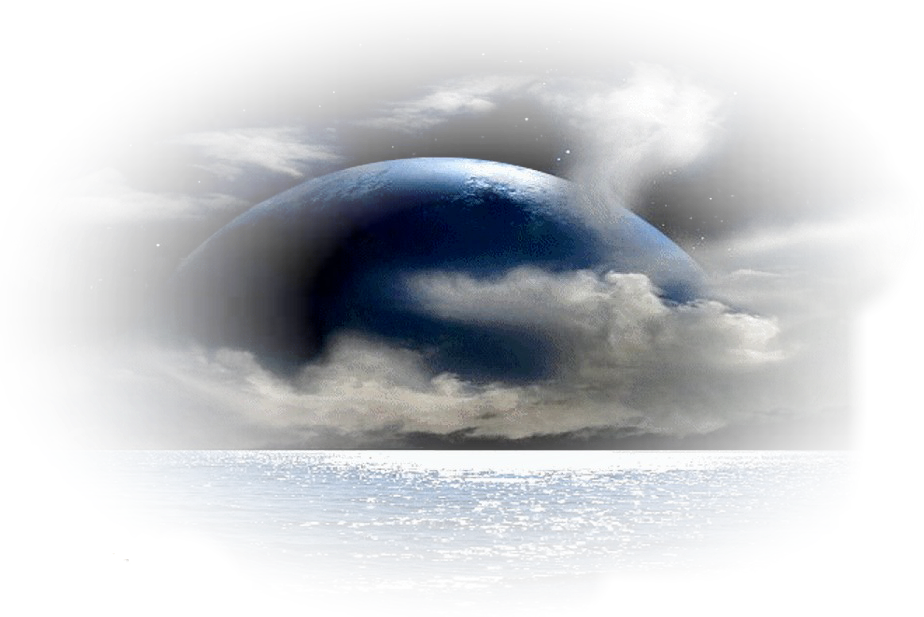 #clouds #sky #night #moon #sea #landescape #blu #tube - Mer Gif Animé Clipart (924x617), Png Download