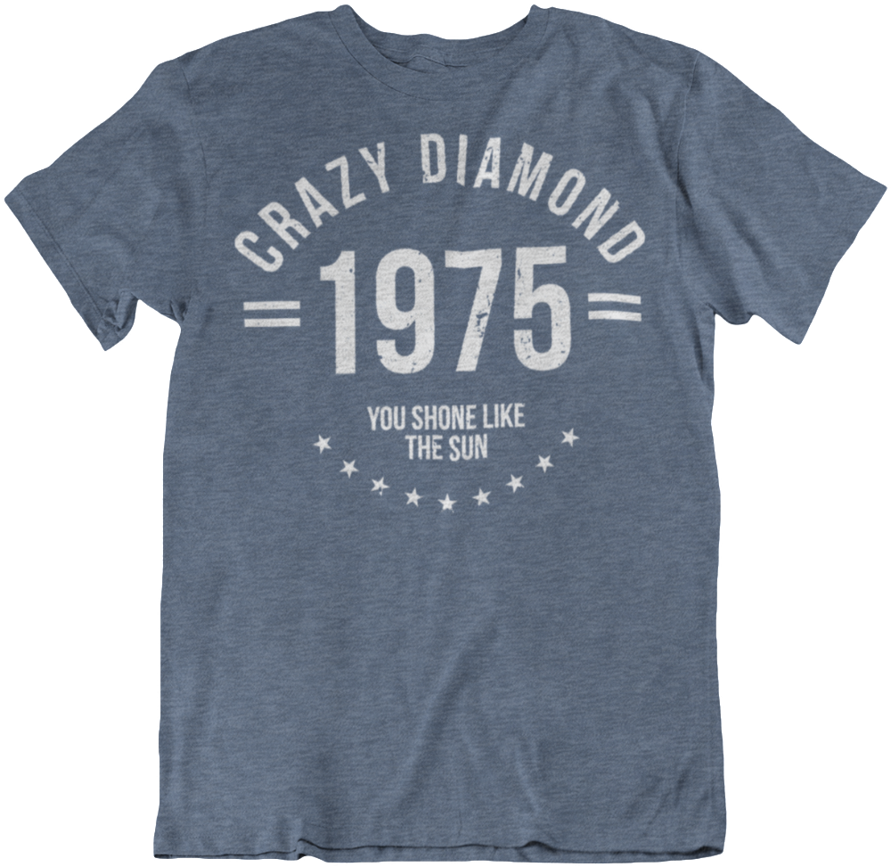 Crazy Diamon T Shirt On Blue , Png Download - Active Shirt Clipart (1000x973), Png Download