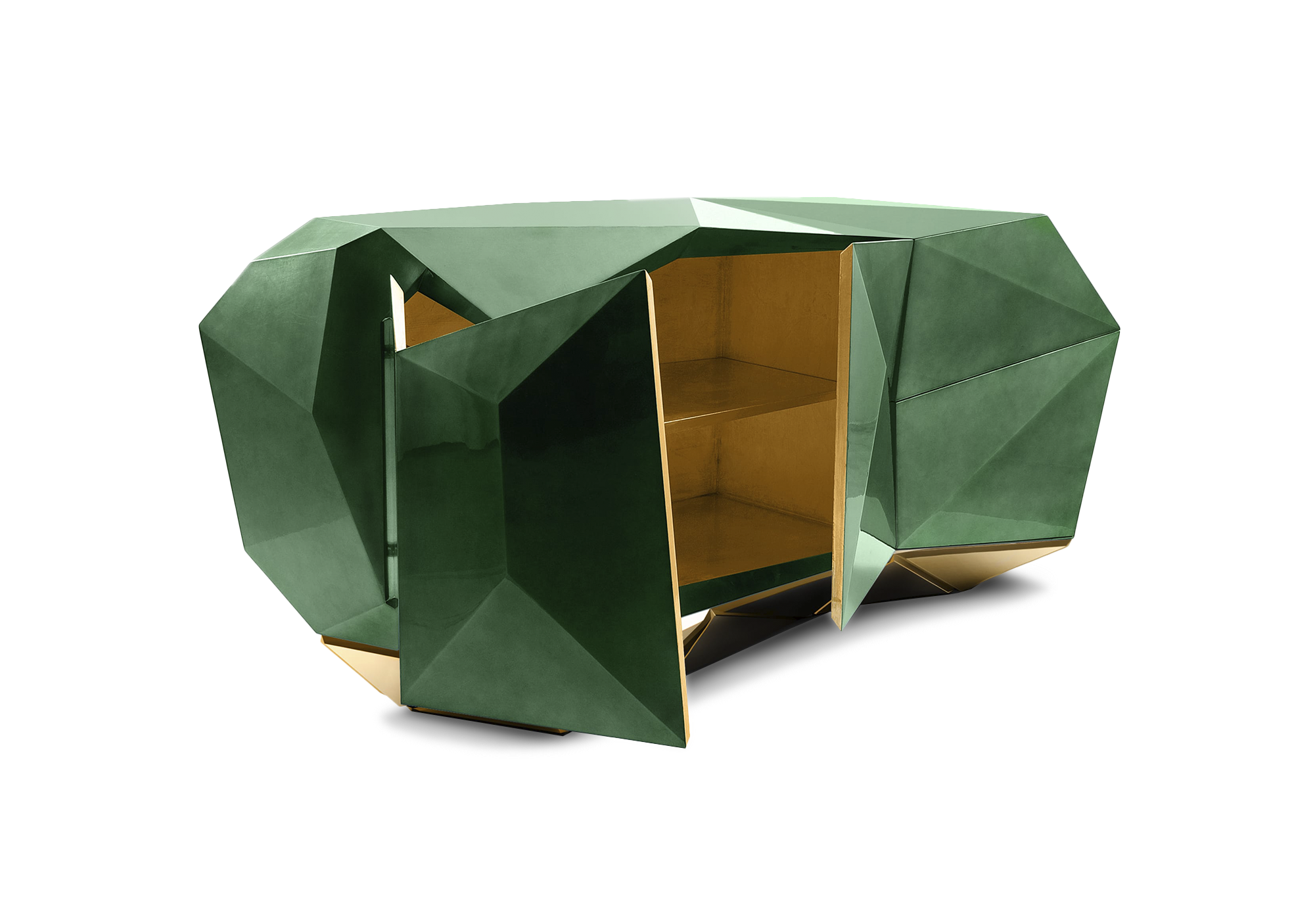 Diamond Emerald - Diamond Sideboard Boca Do Lobo Clipart (2000x1750), Png Download