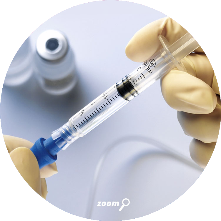 Patient Safe® Syringes - Needle In Patient Clipart (800x800), Png Download