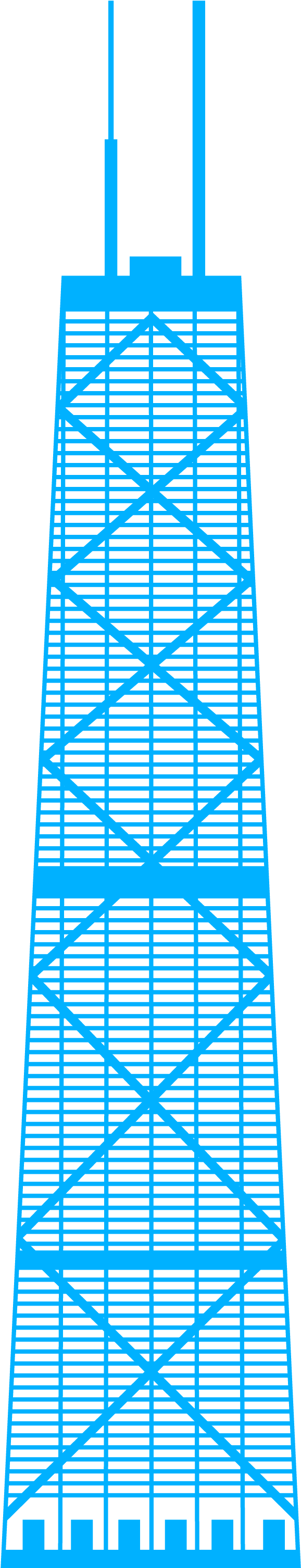 As The Birthplace Of The Skyscraper, Chicago's Love - Pattern Clipart (2817x3067), Png Download