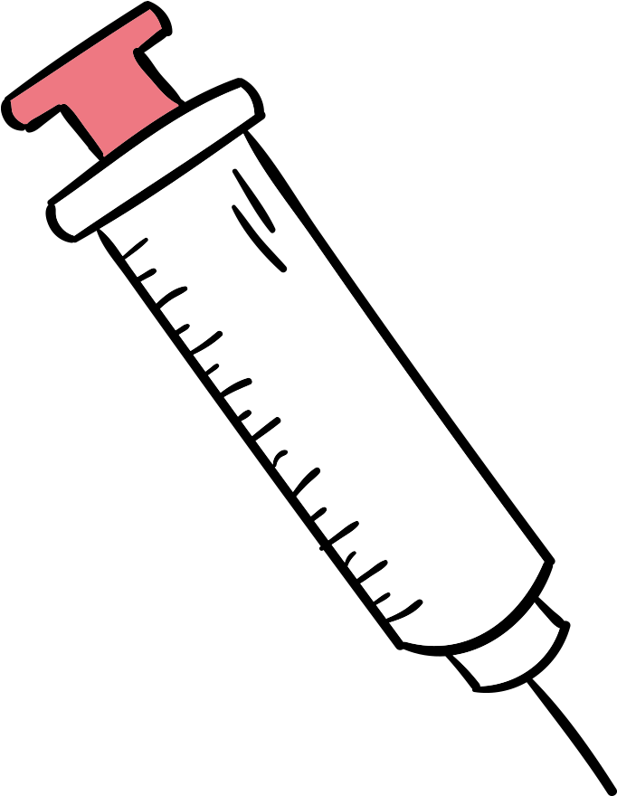 เข็ม ฉีดยา ลาย เส้น Clipart (1600x1600), Png Download