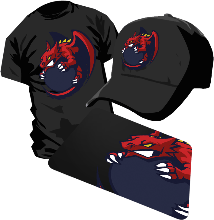 Clan Logo Vector Print L035 Mascot Dragon - Panda Vektor Png Clipart (800x800), Png Download