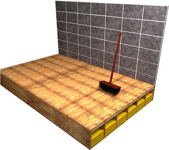 Download Fill Remaining Shower Area With Tile Backer Boards Above Floorboard Frame For Shower