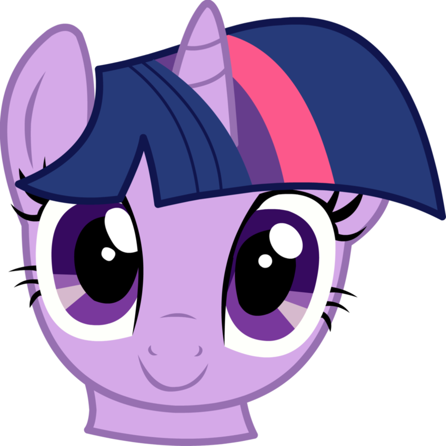 Purple Happy Face Twilight Sparkle Happy Face - My Little Pony Twilight Sparkle Face Clipart (894x894), Png Download