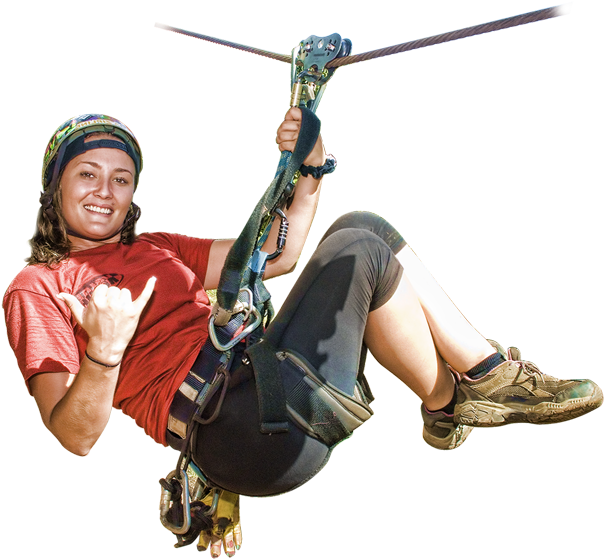 Kauaiu0027s Longest Zipline Tour - Extreme Sport Clipart (968x648), Png Download