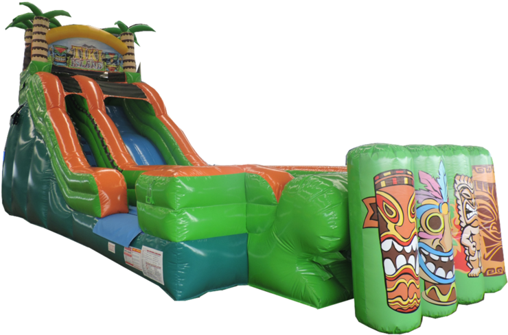 Dolphin Waterslide With Slip N Slide - Inflatable Clipart (784x515), Png Download