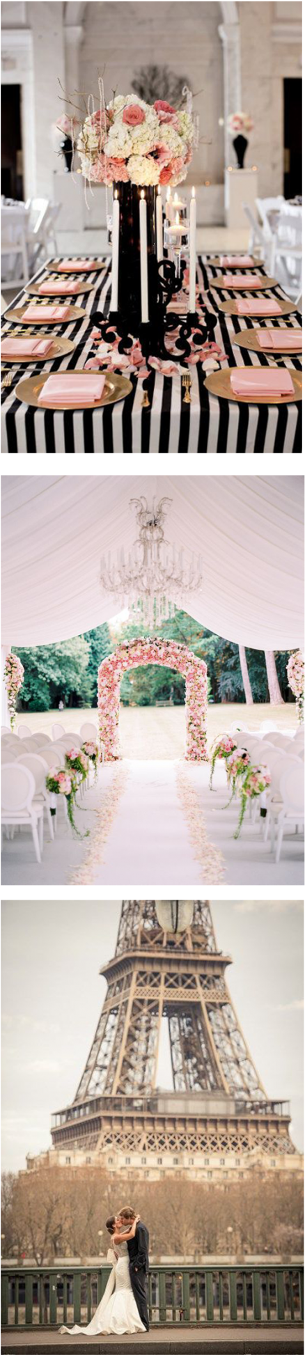 Paris Themed Weddings Shout Elegance And Style Featuring - Eiffel Tower Clipart (438x1946), Png Download