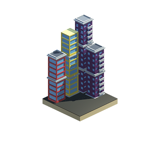 Single Building - Commercial Building Clipart (600x600), Png Download