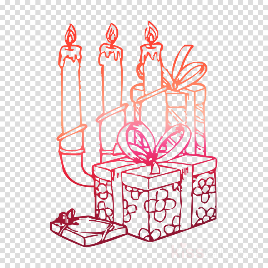 Gift, Drawing, Candle, Transparent Png Image Clipart (900x900), Png Download