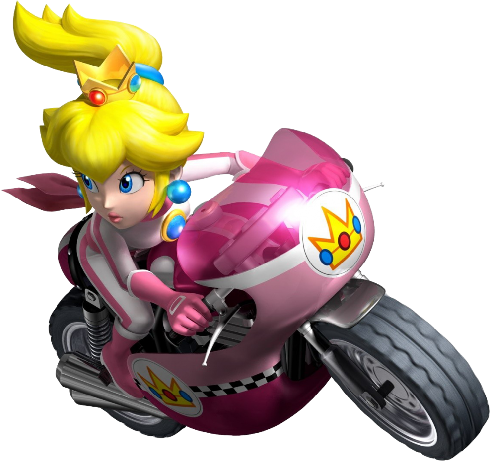 Download Super Mario Kart Png Picture For Designing - Princess Peach Mario Kart Clipart (1000x929), Png Download