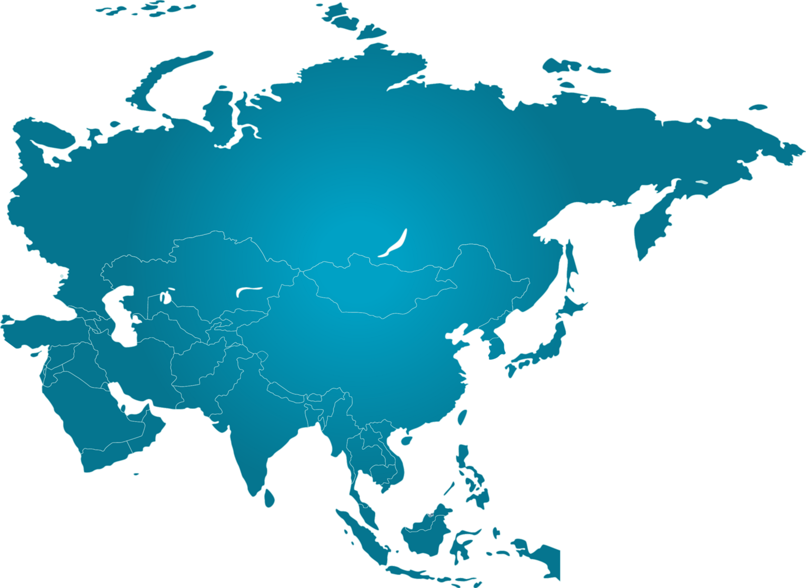 Asia how. Векторная карта Азии. Континент Евразия. Евразия вектор. Материк Китай и Россия вектор.