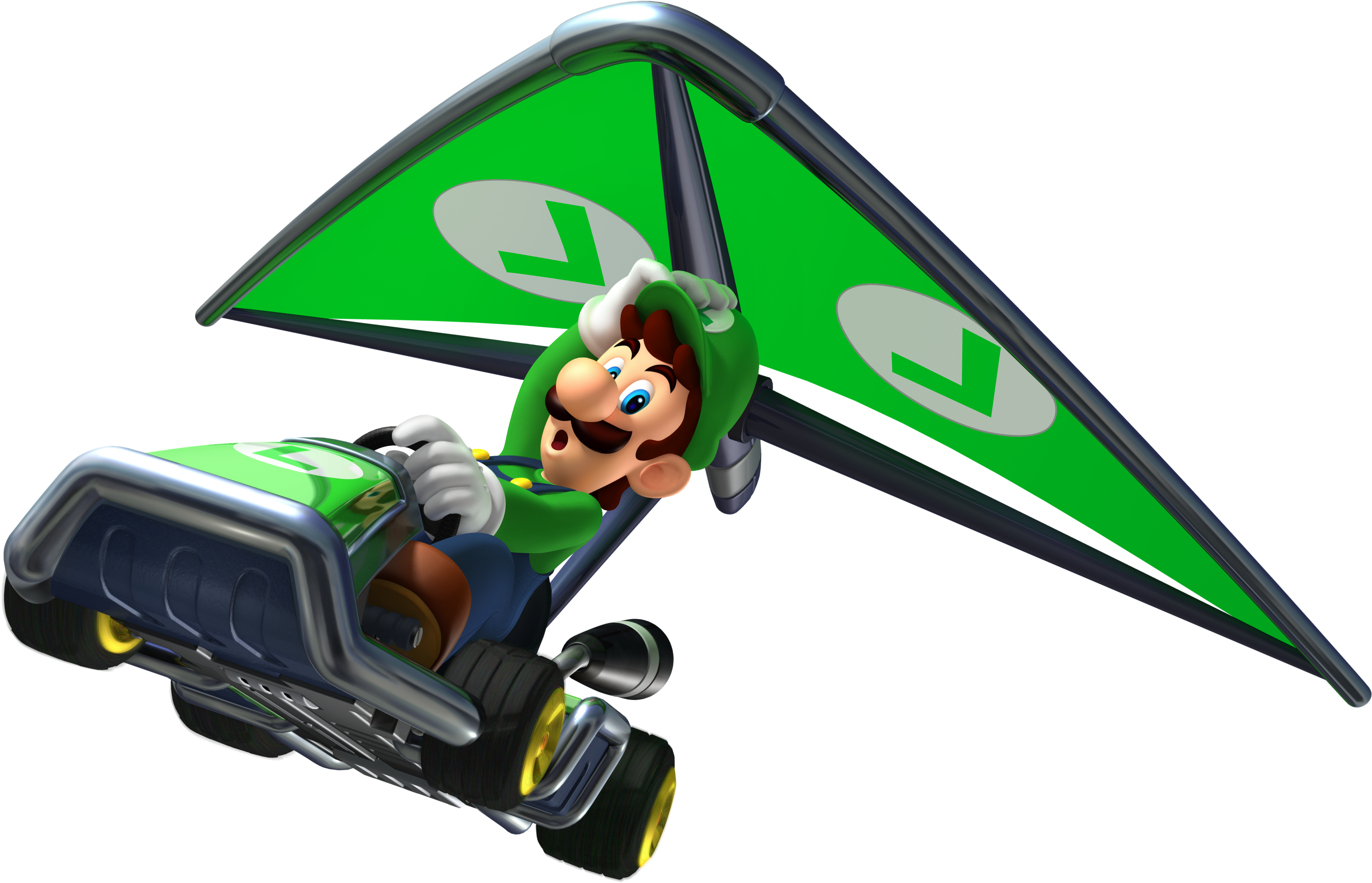 Mario Kart 7 Png , Png Download - Mario Kart 7 Luigi Png Clipart (3944x2540), Png Download