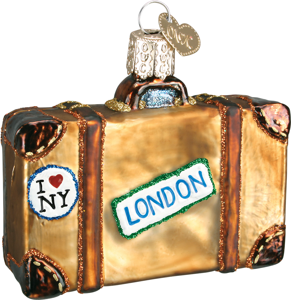 Christmas Ornaments - Suitcase Clipart (1200x1200), Png Download