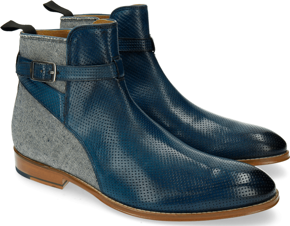 Ankle Boots Kane 1 Mid Blue Jeans Denim - Outdoor Shoe Clipart (1024x1024), Png Download