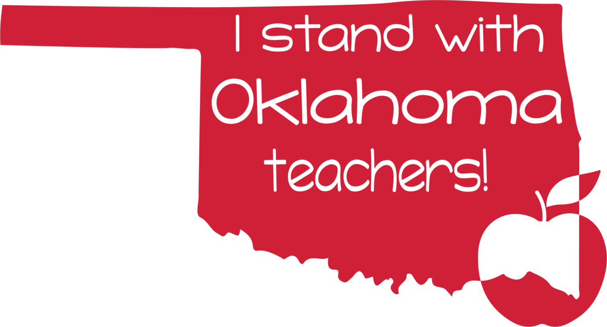 I Stand With Oklahoma Teachers Svg Png Dxf Digital - Graphic Design Clipart (1200x647), Png Download