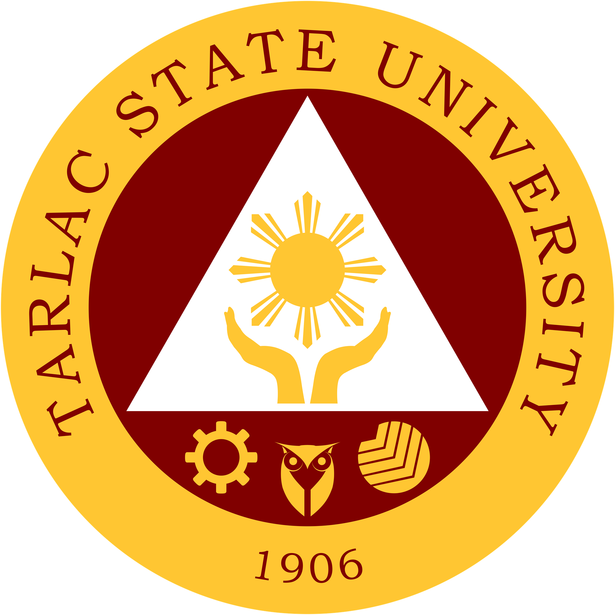 Colored - Tarlac State University Logo Clipart (2006x2006), Png Download