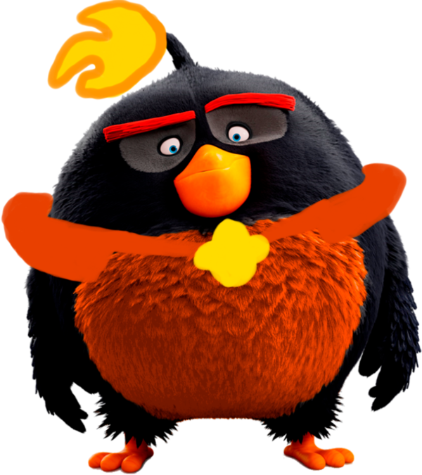 Bomb Drawing Angry Birds Movie - Angry Birds Movie Png Clipart (600x675), Png Download