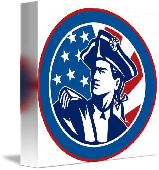 American Revolution Clipart Blue Soldier - Lenape Valley Patriots - Png Download (606x650), Png Download