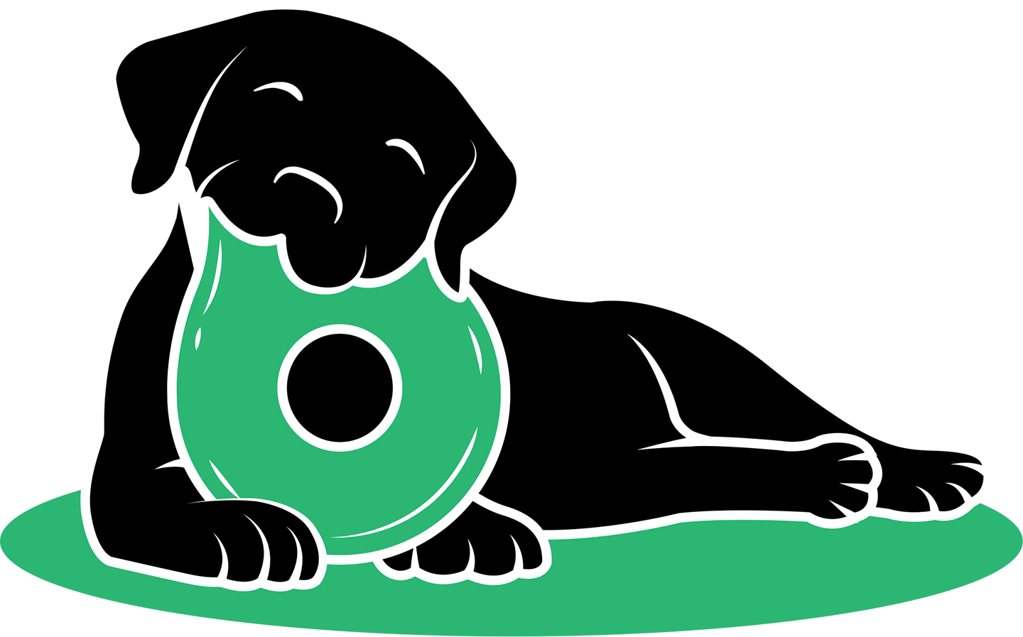 Bringing A Puppy Home - Dog Licks Clipart (1440x897), Png Download