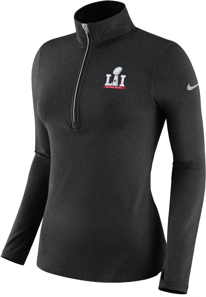 Sbli Nike Element Women's Half-zip Running Top Size - Long-sleeved T-shirt Clipart (1000x1000), Png Download