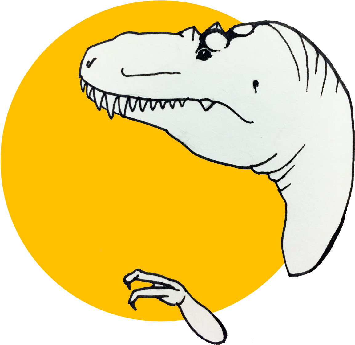 Lythronax Argestes - Cartoon Clipart (1200x1201), Png Download