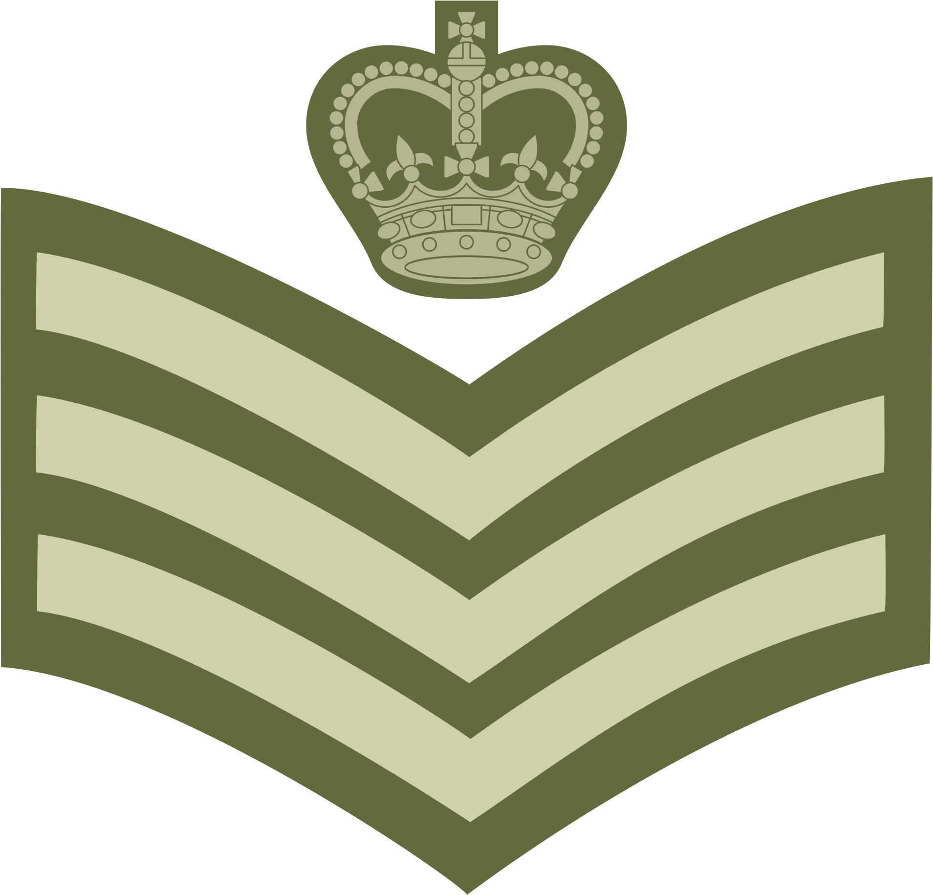 British Military Insignia, Rank Staff Sergeant - Sergeant Rank British Army Clipart (2000x1900), Png Download