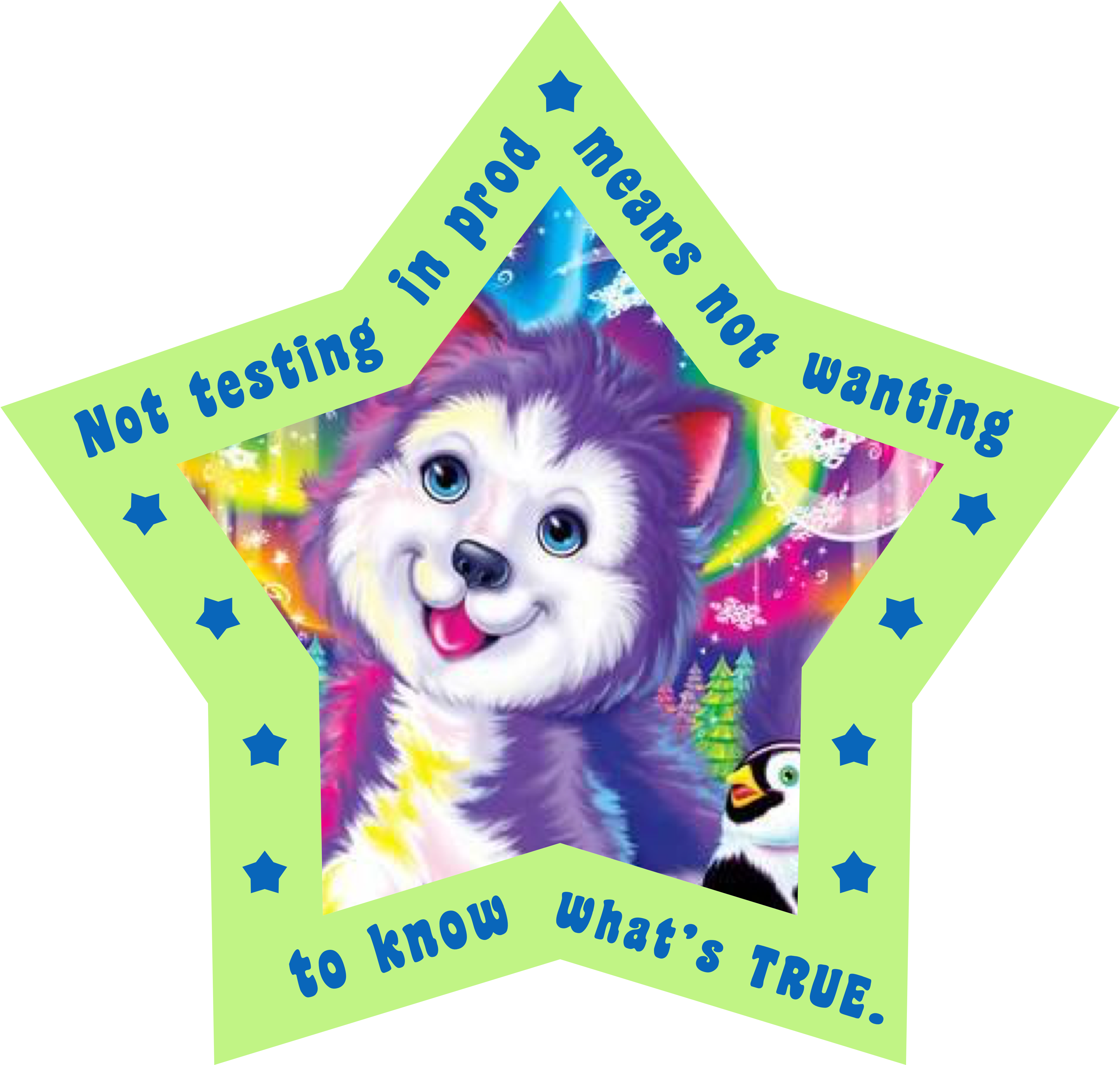 Lisa Frank Husky Clipart (4083x3897), Png Download