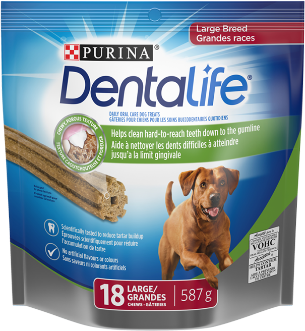 Dentalife Dog Large Breed - Dentalife Purina Clipart (800x1000), Png Download