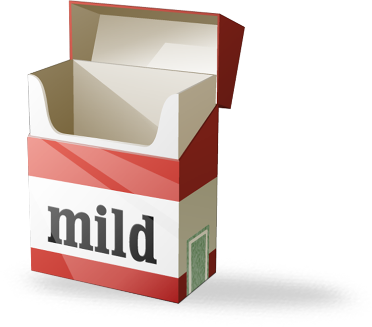 Custom Printed Cigarette Packaging Boxes - Box Clipart (1000x1000), Png Download
