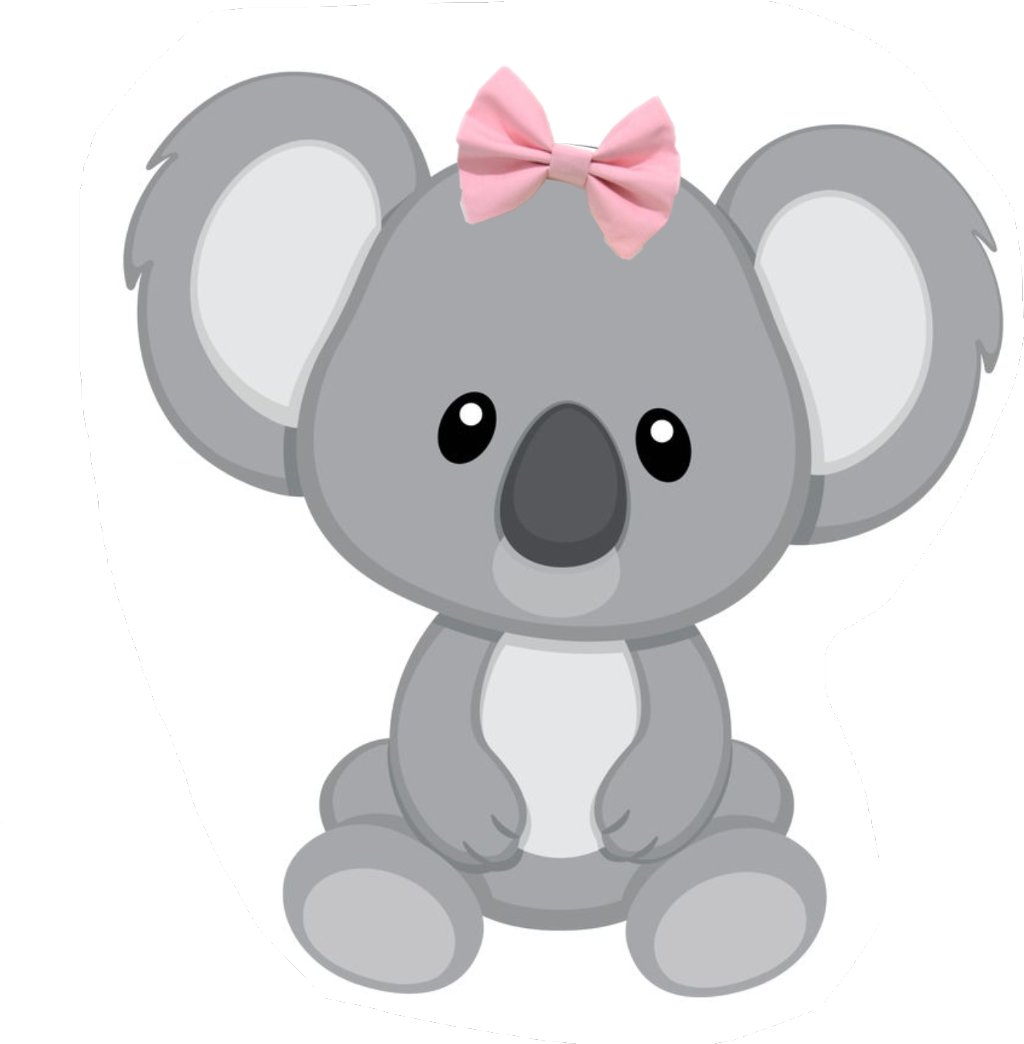 #bow #koala #bear #girl #family - Baby Koala Clipart - Png Download (1024x1044), Png Download