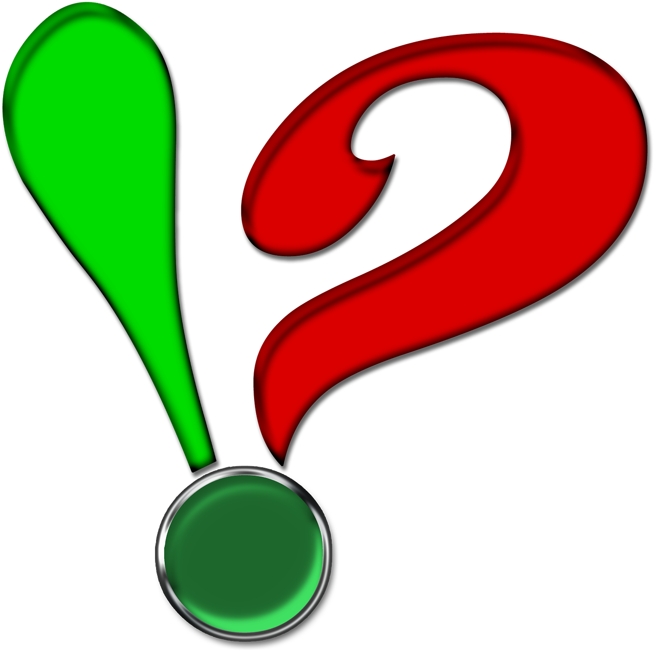 Exclamation Question Sign Png Image - Восклицательный И Вопросительный Знак Clipart (1280x1280), Png Download