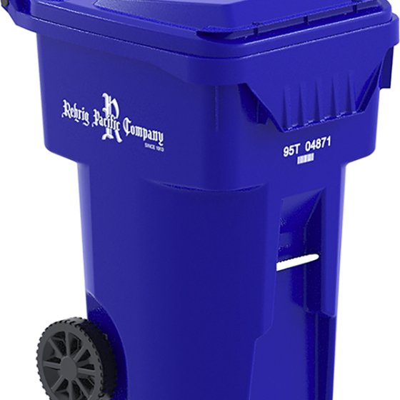 Rehrig 95 Gallon Cart - Plastic Clipart (560x560), Png Download