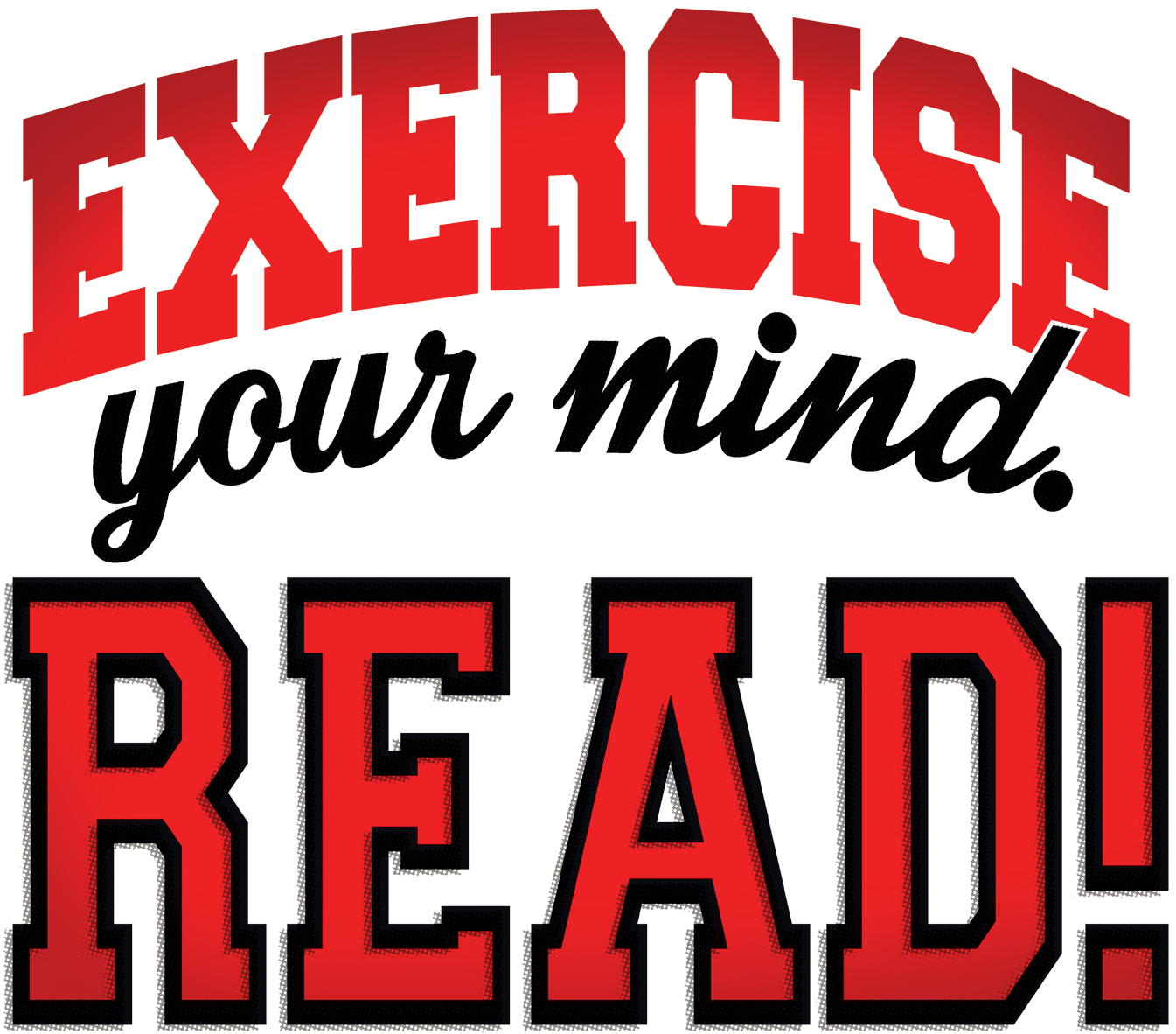 Adult001 - Exercise Your Mind Read Clipart (1402x1258), Png Download