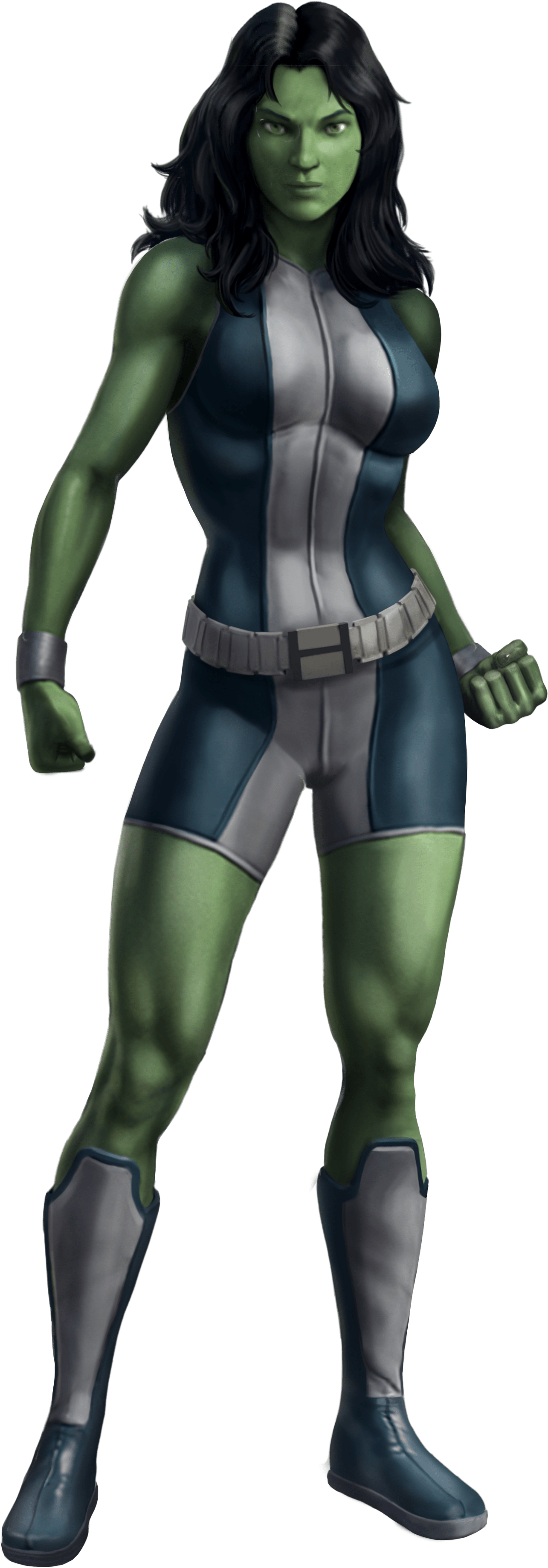 Shehulk, Hulk, Superhero, Fictional Character Png Image - Figurine Clipart (2080x4064), Png Download