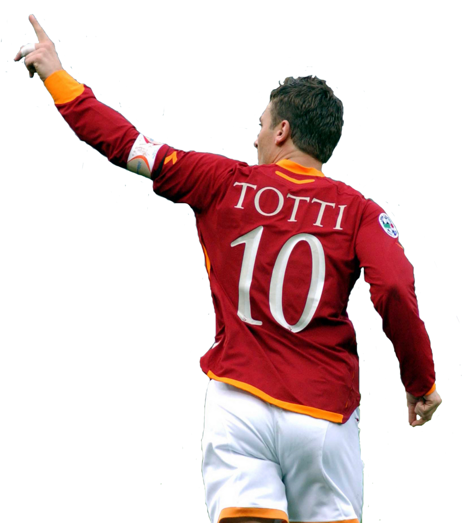 Roma Transparent Image - Francesco Totti Png Clipart (914x1023), Png Download