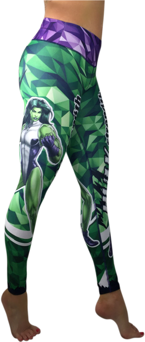 Everyone Loves She Hulk These Super Colorful And Fun - Leggings Clipart (760x1200), Png Download