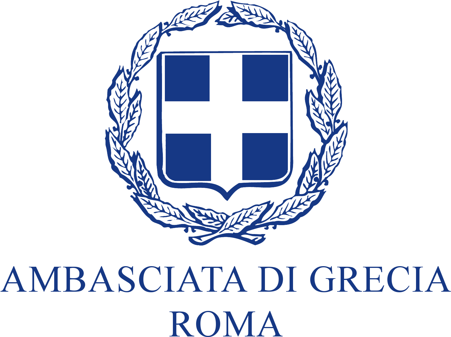 Logo Ambasciata Di Grecia A Roma Con La Digitura In - Ambasciata Di Grecia A Roma Logo Clipart (1720x1300), Png Download