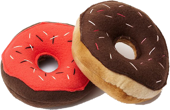 Red Donut Dog Toy Clipart (640x640), Png Download