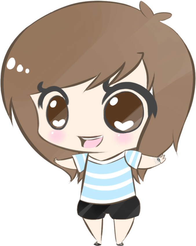 Manga Clipart Pretty Girl - Transparent Cute Girl Png (677x852), Png Download
