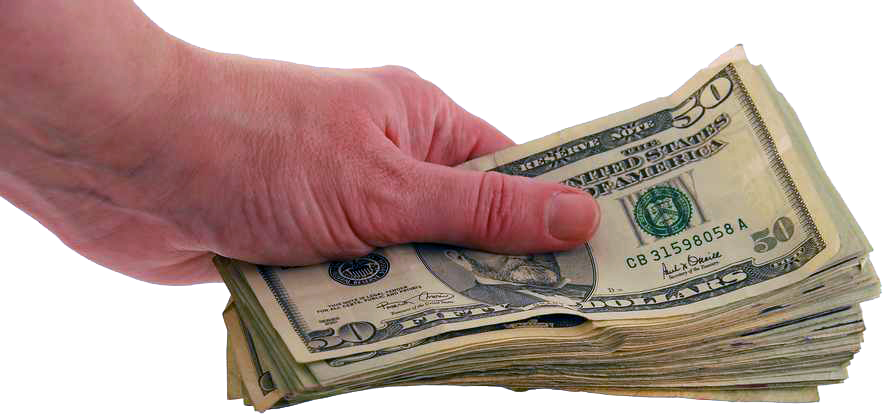 In Psd Official - Money In Hand Clipart (884x416), Png Download