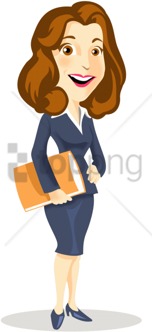 Free Png Cartoon Woman 7 Png Image With Transparent - Cartoon Business Woman Icon Clipart (480x720), Png Download