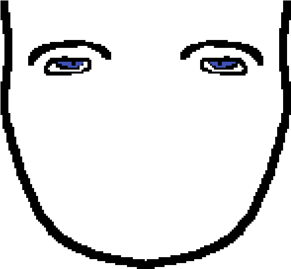 Face Line Art Clipart Large Size Png Image PikPng