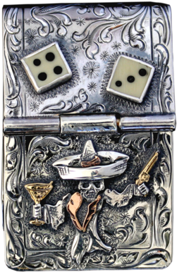 Johnny Bones Hand Engraved Sterling Money Clip - Hand Engraved Money Clip - Png Download (500x650), Png Download