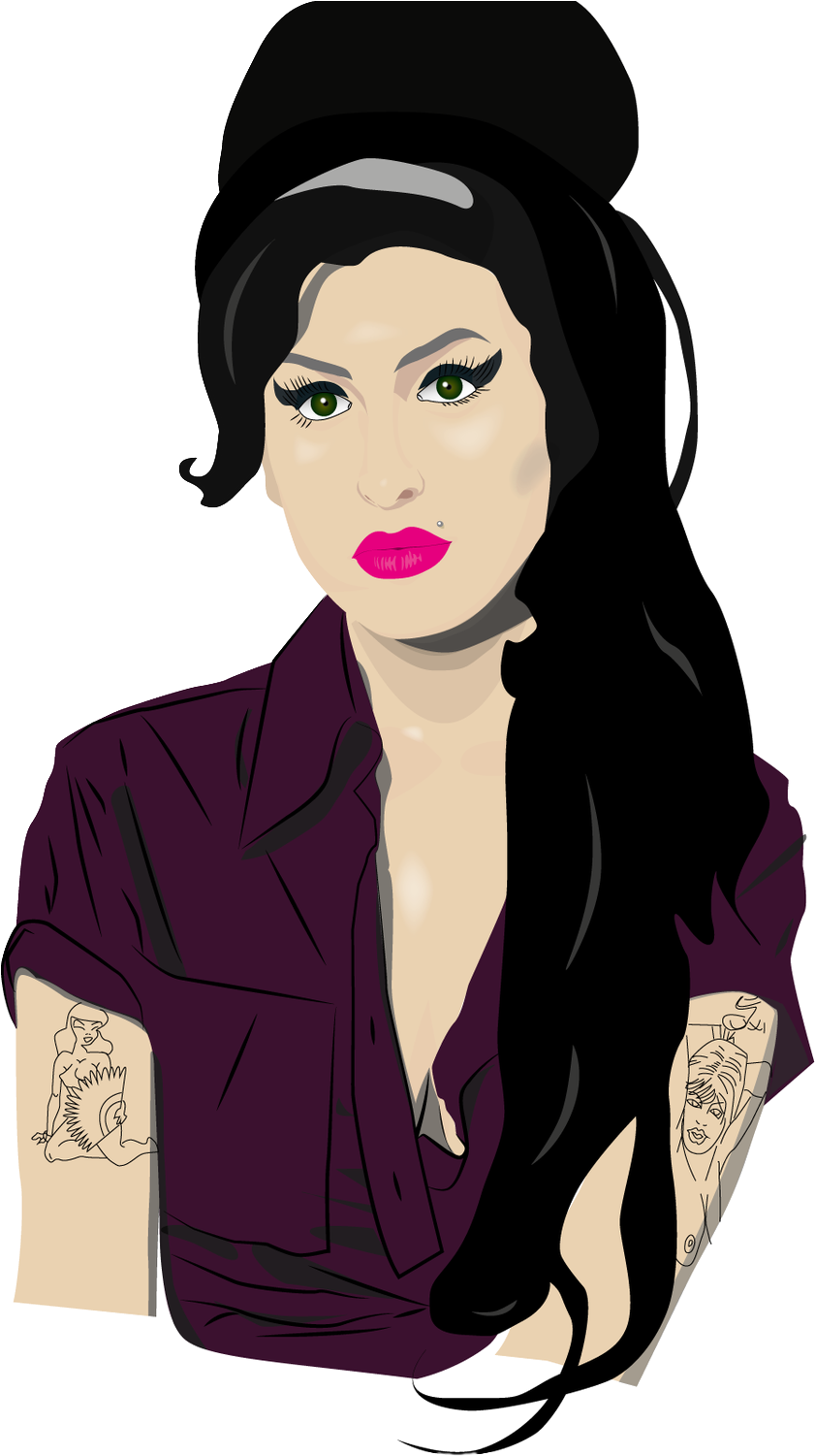 Amy Winehouse Png Transparent Images - Amy Winehouse Clipart (900x1500), Png Download