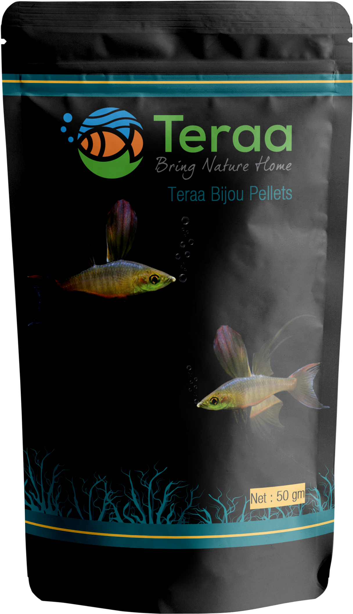 Teraa Small Fish Food Bijou Pellets - Aquarium Fish Feed Clipart (1668x2392), Png Download