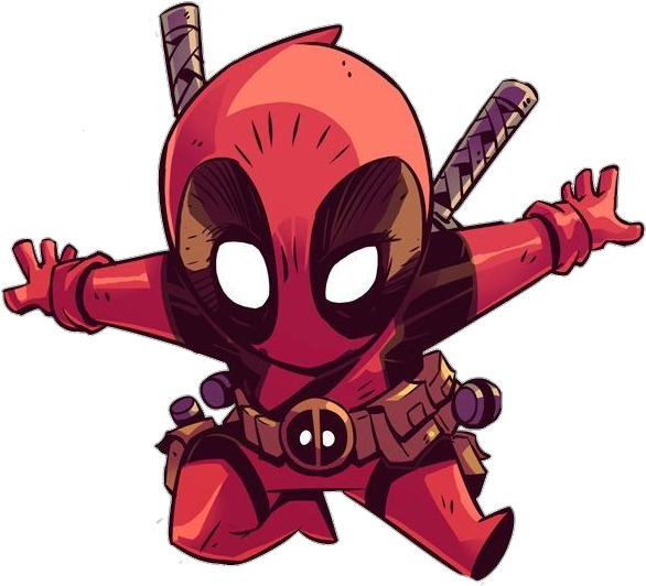 Sign In To Save It To Your Collection - Deadpool Chibi Png Clipart (586x532), Png Download