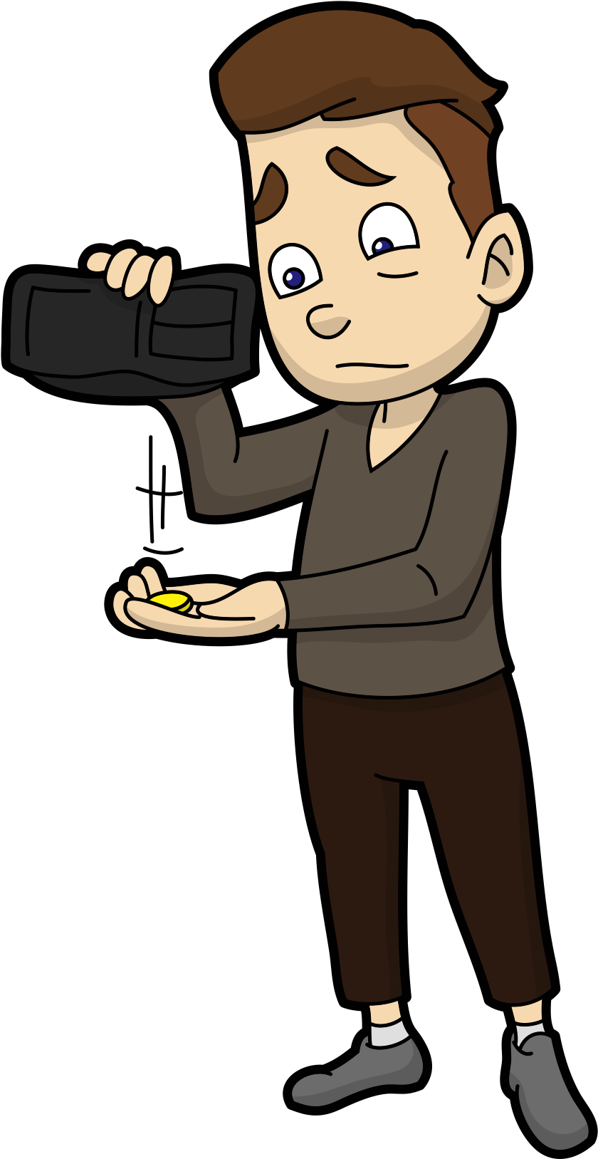 Make Money Clipart Money Man - Man Without Money Png Transparent Png -  Large Size Png Image - PikPng
